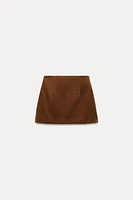 CORDUROY MINI SKIRT