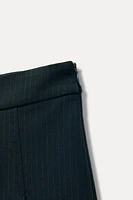 PINSTRIPE PANTS BOX PLEAT SKORT