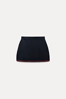 KNIT MINI SKIRT