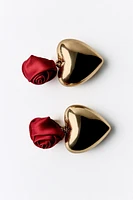 ROSE HEART EARRINGS