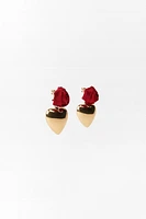 ROSE HEART EARRINGS