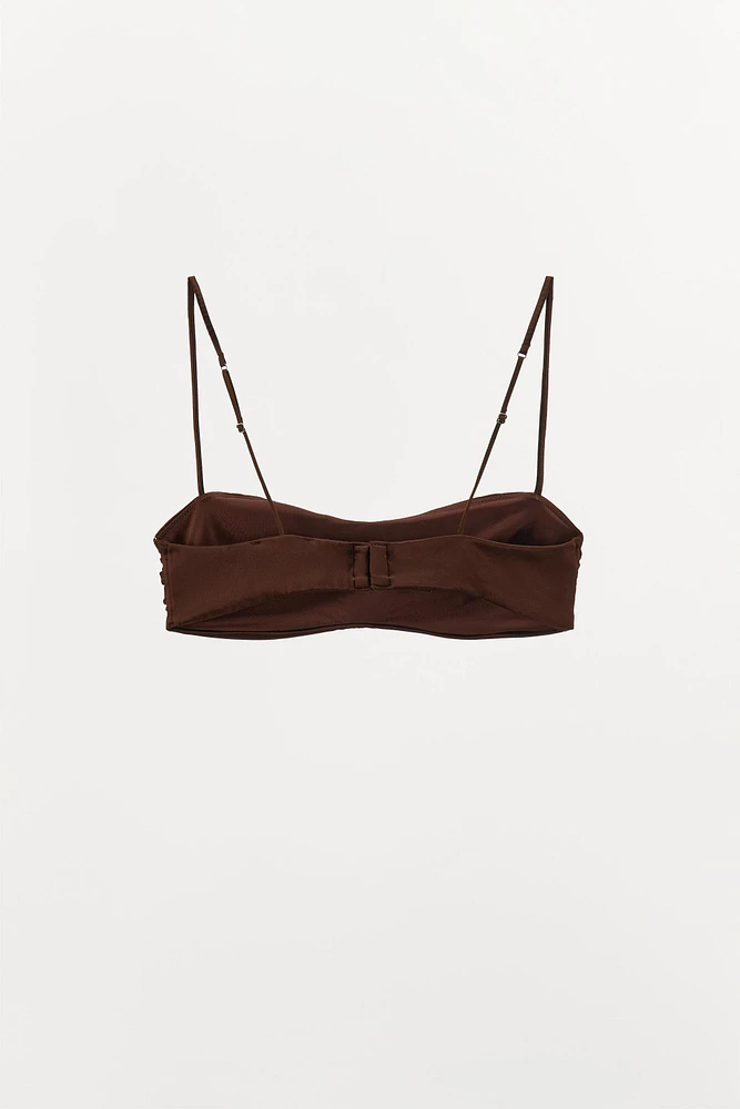 LIMITED EDITION SILK BANDEAU BRALETTE