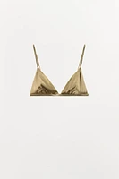 SILK TRIANGLE BRALETTE