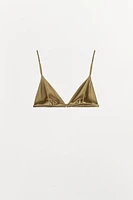 SILK TRIANGLE BRALETTE