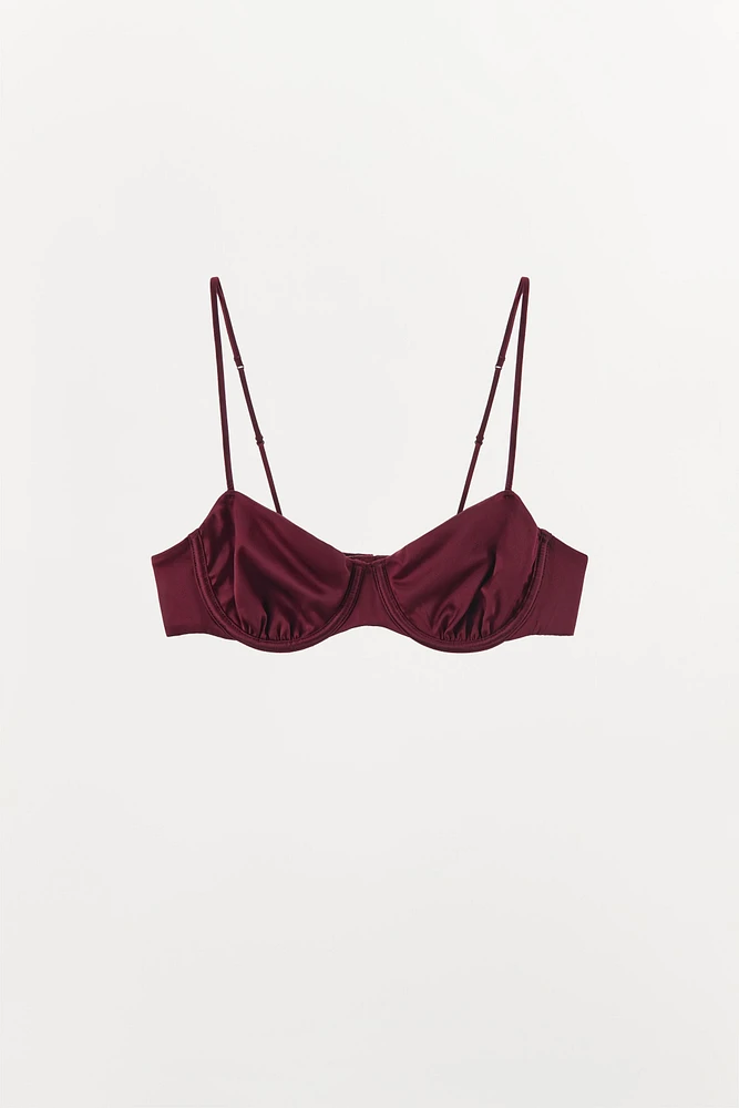 SILK UNDERWIRE BRALETTE