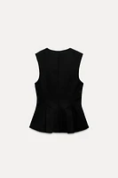 DART PEPLUM TOP