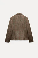 CHECKERED BLAZER ZW COLLECTION