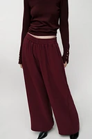 CREPE WIDE LEG PANTS