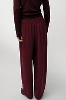 CREPE WIDE LEG PANTS