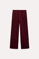 CREPE WIDE LEG PANTS