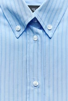 STRIPED POPLIN SHIRT