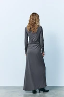 DRAPED LONG DRESS