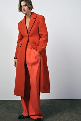 FITTED WOOL BLEND COAT ZW COLLECTION