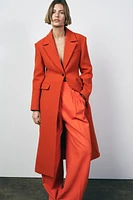 FITTED WOOL BLEND COAT ZW COLLECTION