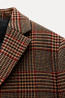 WOOL BLEND PLAID BLAZER ZW COLLECTION