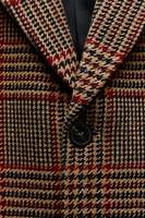 WOOL BLEND PLAID BLAZER ZW COLLECTION