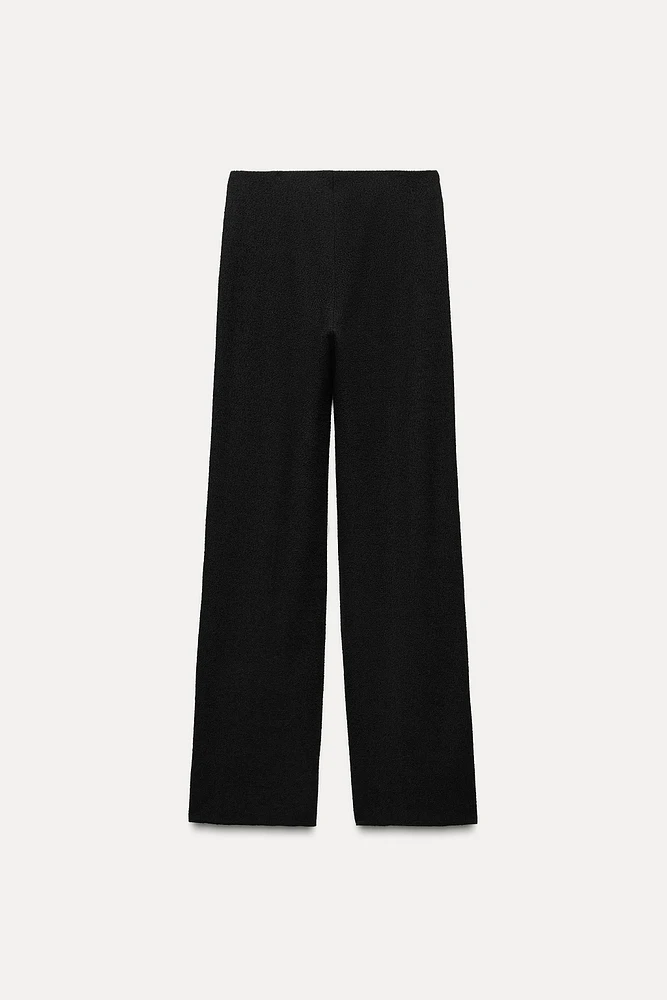 BOUCLÉ BOW PANTS