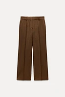 ZW COLLECTION MANTECO WOOL WIDE-LEG PANTS