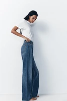 TRF HIGH RISE WIDE LEG JEANS