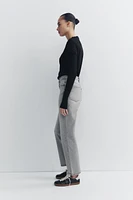 HIGH-WAISTED TRF MOM FIT JEANS