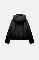 HOODED QUILTED JACKET