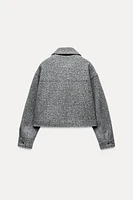 CROPPED BOUCLÉ JACKET