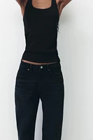 FULL LENGTH TRF MID-RISE WIDE LEG JEANS