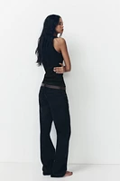 FULL LENGTH TRF MID-RISE WIDE LEG JEANS