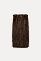 FAUX FUR MIDI SKIRT LIMITED EDITION