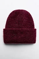 TURNED-UP KNIT BEANIE