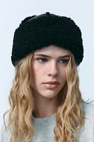 DOUBLE-FACED FLEECE LINED HAT