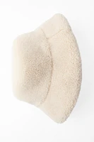 FAUX SHEARLING BUCKET HAT