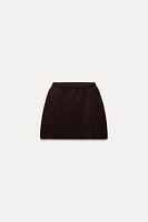 SIDE SEAMS MINI SKIRT