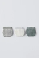 8-14 YEARS/ THREE-PACK OF SEAMLESS STRIPED BOXERS