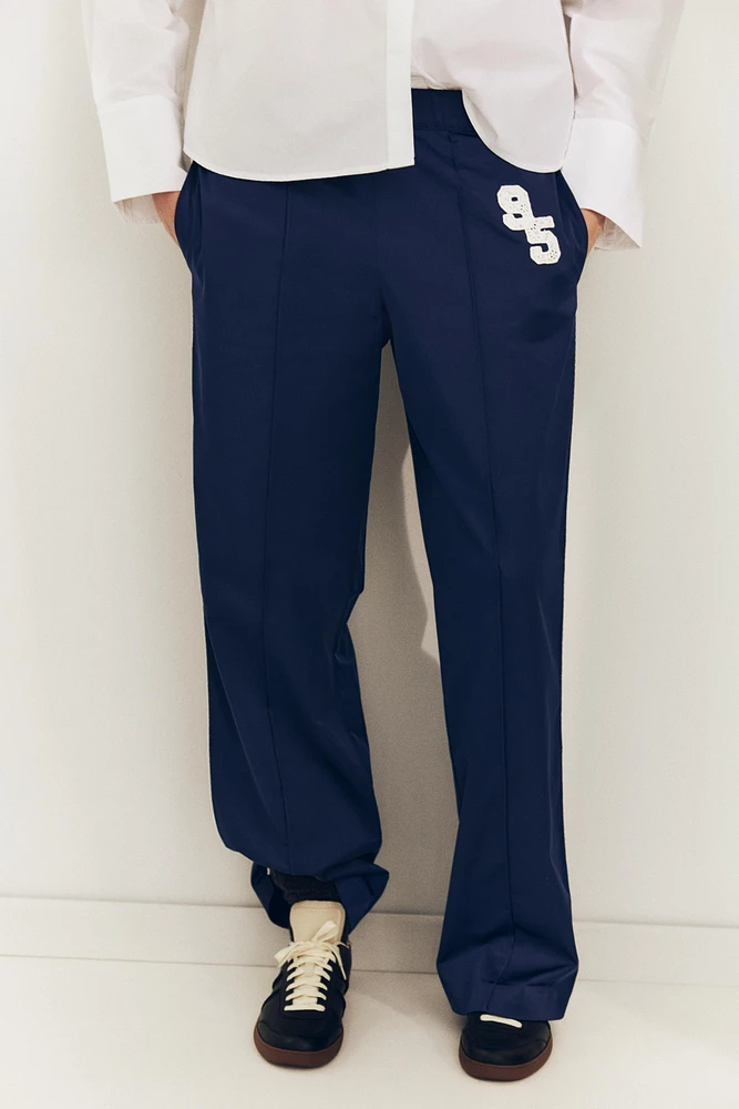 SIDE STRIPE SATIN EFFECT PANTS