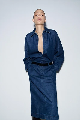 ROBE MI-LONGUE EN DENIM ZW COLLECTION