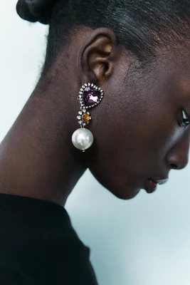 BOUCLES D'OREILLES EN CŒUR À BIJOUX