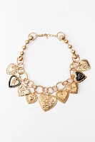 HEART CHARMS NECKLACE