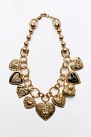 COLLIER À CHARMS CŒURS