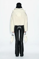 FLARED 100% LEATHER PANTS SKI COLLECTION