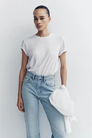 HIGH-WAISTED TRF MOM FIT JEANS