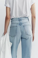 HIGH-WAISTED TRF MOM FIT JEANS