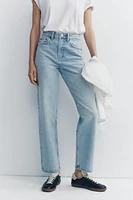 HIGH-WAISTED TRF MOM FIT JEANS