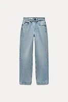 HIGH-WAISTED TRF MOM FIT JEANS