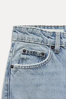 HIGH-WAISTED TRF MOM FIT JEANS