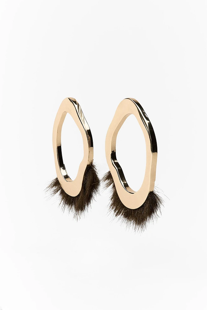 BOUCLES D'OREILLES EFFET FOURRURE ÉDITION LIMITÉE