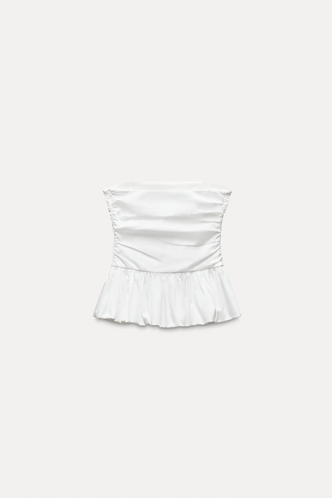 VOLUMINOUS POPLIN TOP