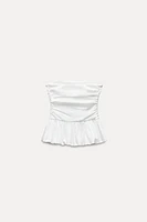 VOLUMINOUS POPLIN TOP