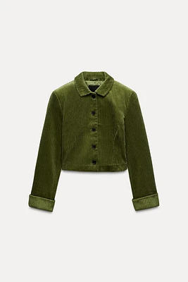 CROP CORDUROY JACKET