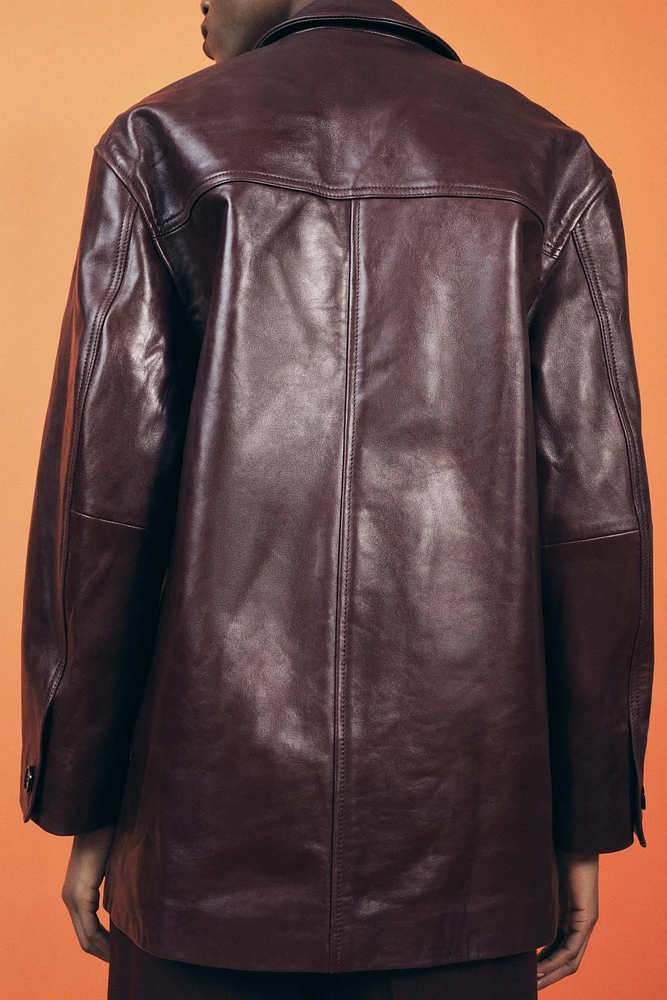 BLOUSON EN CUIR COLLECTION ZW